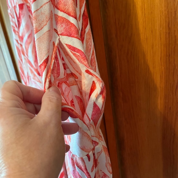 Denim & Co Beach Sleeveless Dress with Pockets Size Petite Large - Picture 2 of 8